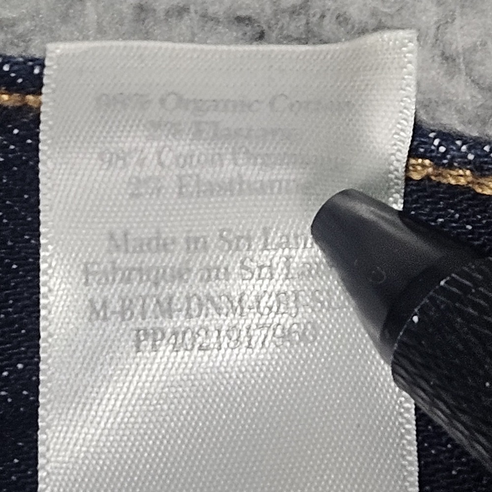 Everlane Slim Fit Jeans Men's 35x34 Dark Wash Organic Cotton Stretch Denim - Picture 12 of 12
